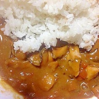 キノコのバター炒めカレー